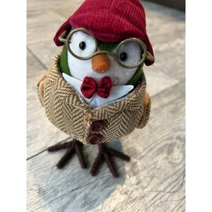 Featherly Friends Fabric Bird Quincy Spritz Target Christmas NWOT Glasses